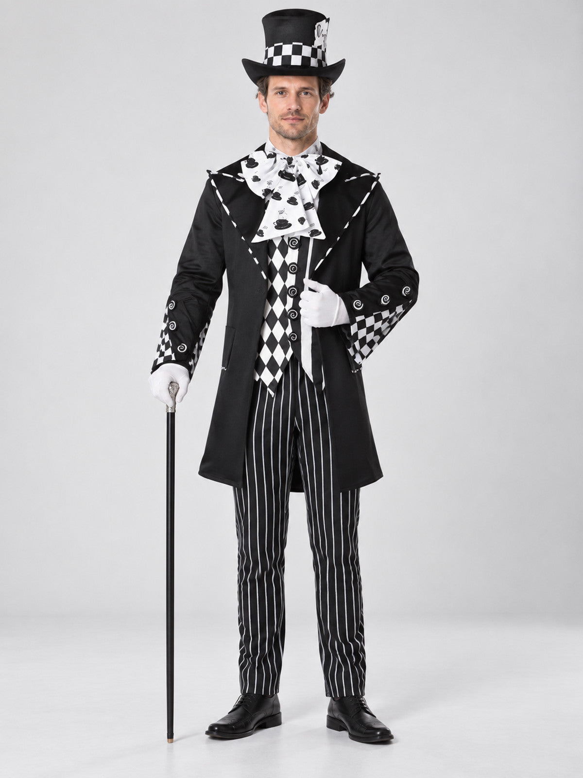 Adult Costume: Tailcoat, Pants, Top Hat, Jabot