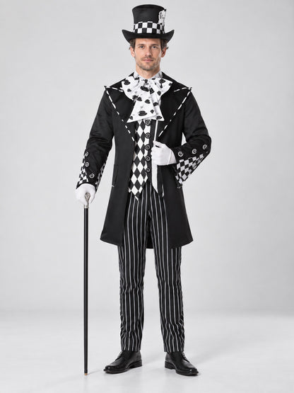 Adult Costume: Tailcoat, Pants, Top Hat, Jabot