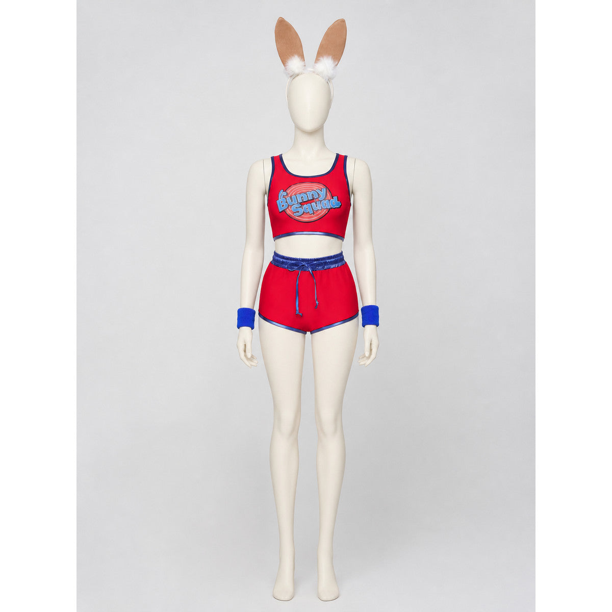 Stage Costume with Ears: Top, Shorts, and Headband on-model view