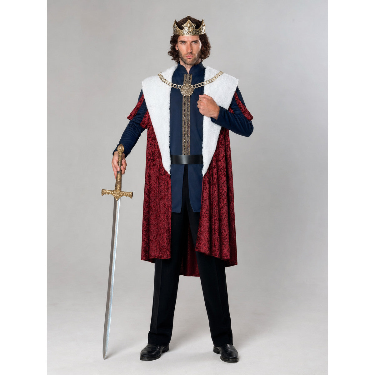 Medieval King Costume on-model view