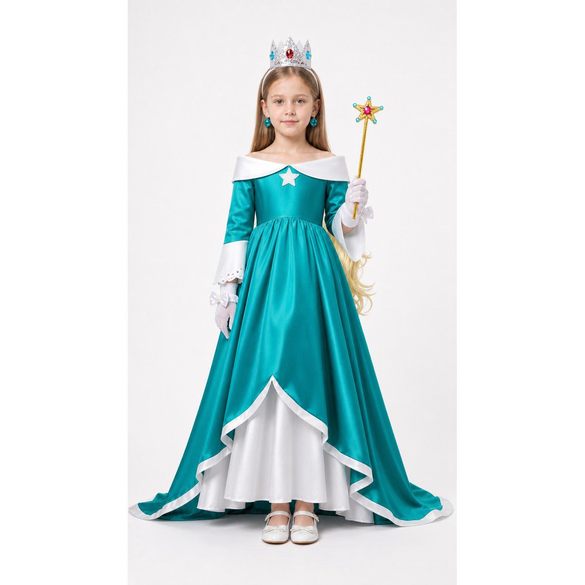 Rosalina Children's Carnival Costume with Crown main product view