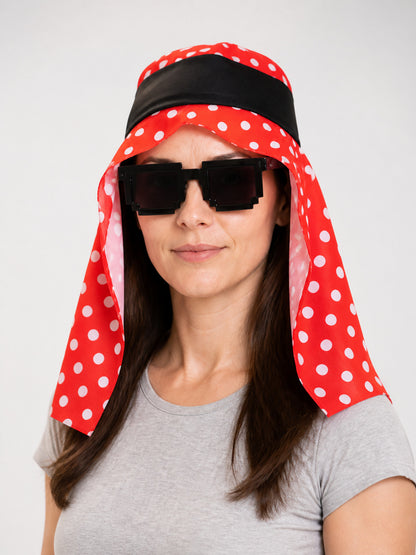Red and White Polka Dot Carnival Headwear main product view
