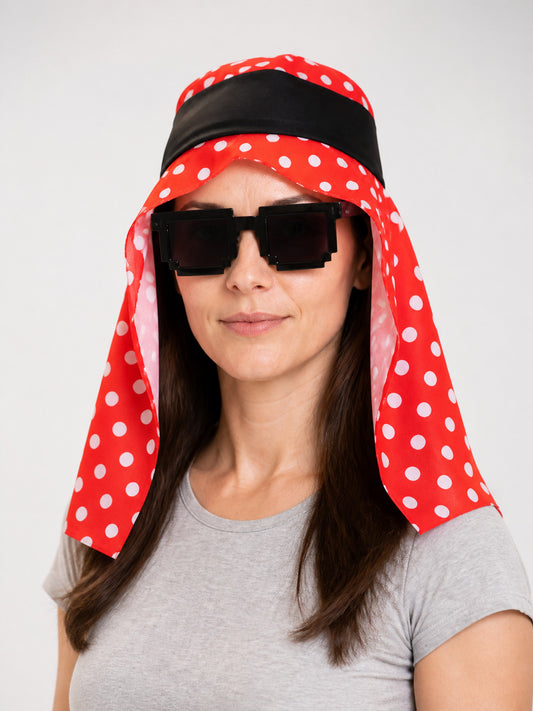 Red and White Polka Dot Carnival Headwear main product view
