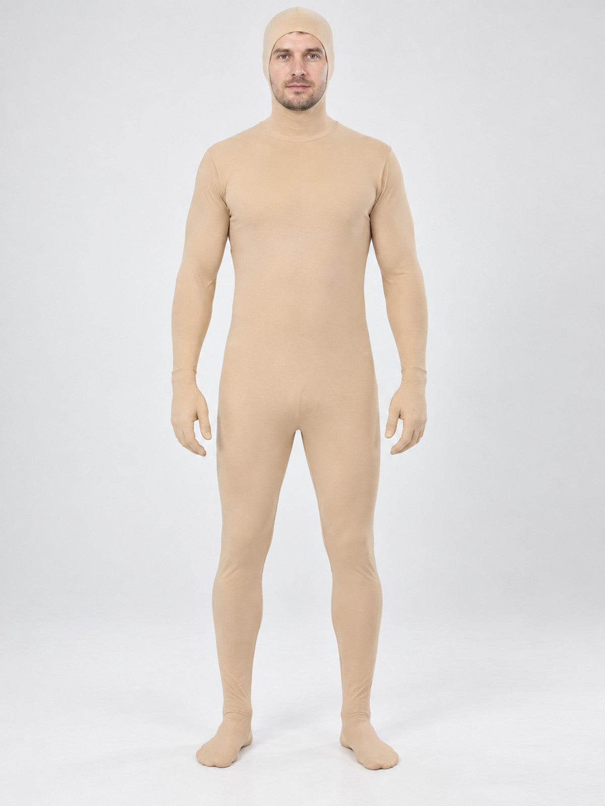 Skin-Tone Milk Silk Cosplay Bodysuit