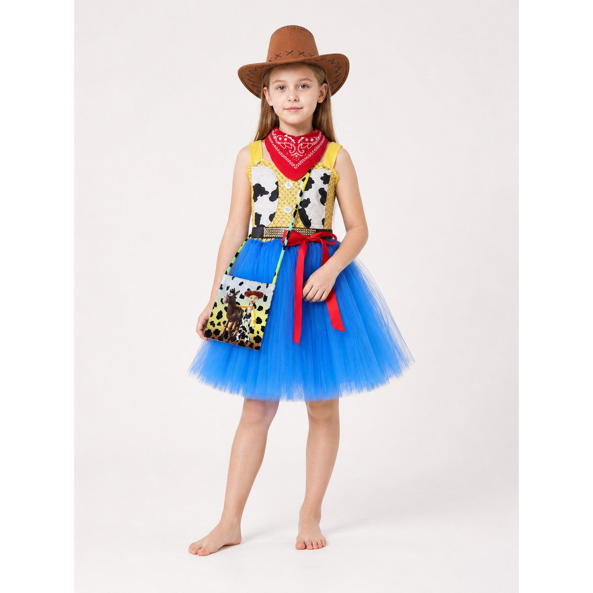 Halloween Cowgirl Costume with Tutu Skirt