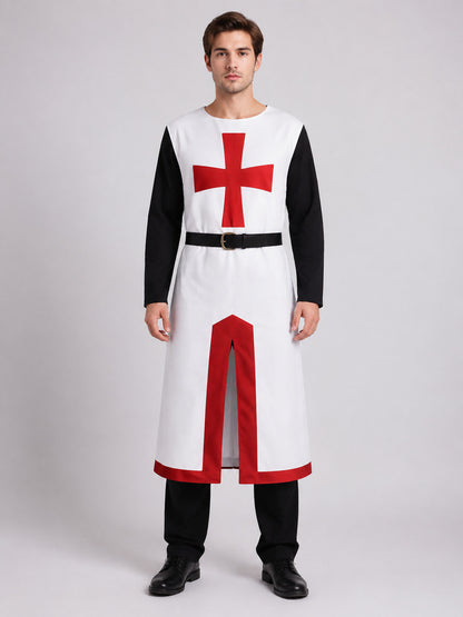 Medieval Carnival Costume with Tunic and Pants on-model view