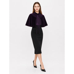 Purple Carnival Cape with Collar