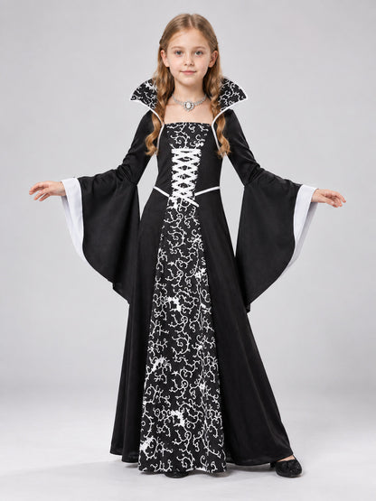 Vampire-Style Carnival Costume, Lace Dress