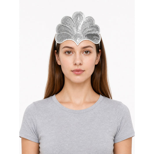 Carnival Headdress with White Feathers