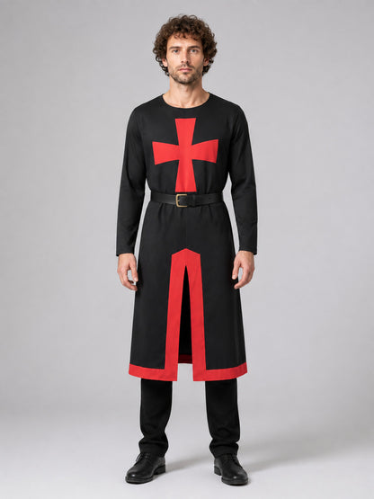 Medieval Carnival Costume with Tunic and Pants on-model view