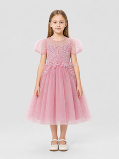 Children’s dressy princess dress with a full skirt