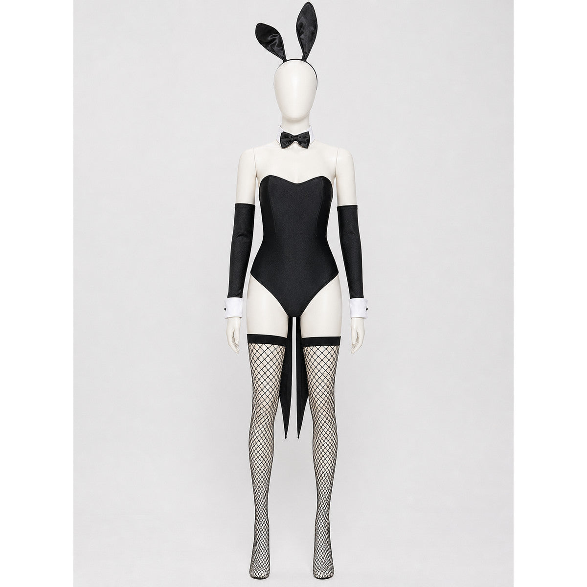 Bunny bodysuit costume with ears for role-play looks
