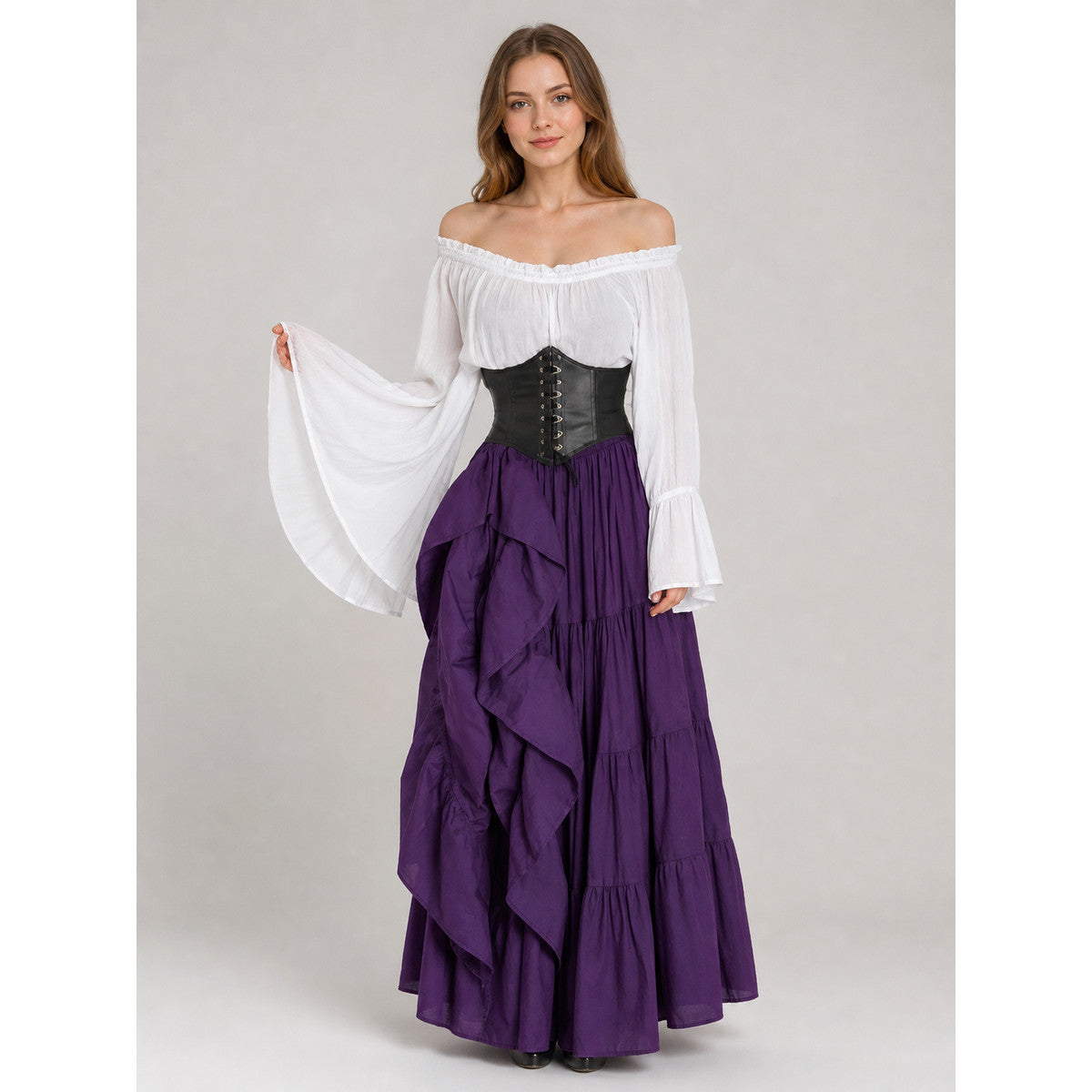 Gothic 2-Piece Party Dress on-model view