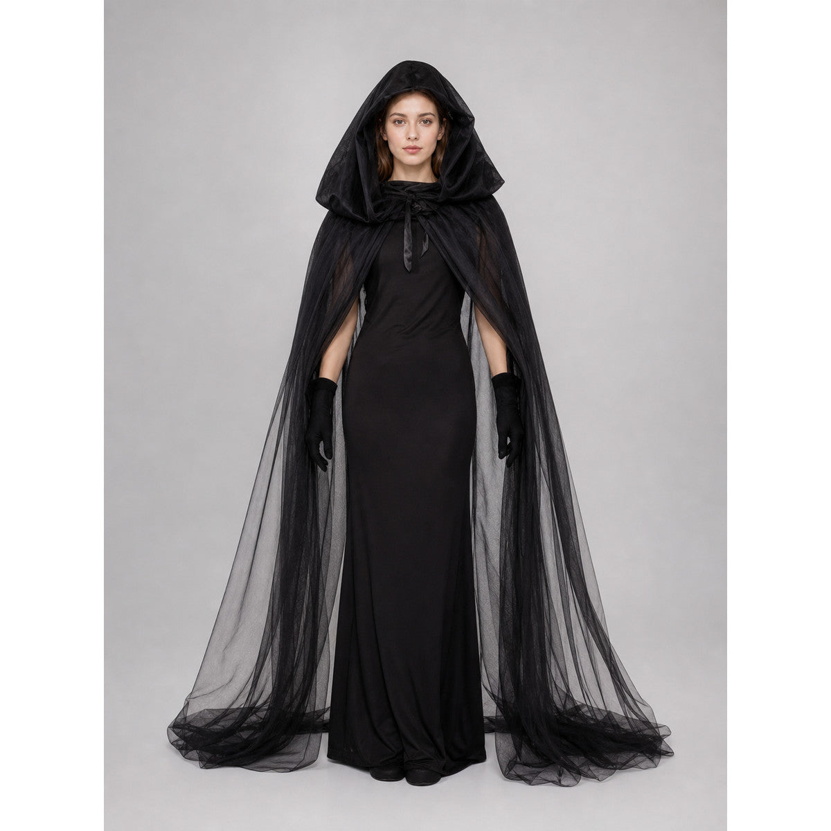 Witch Cosplay Costume with Hood and Cape