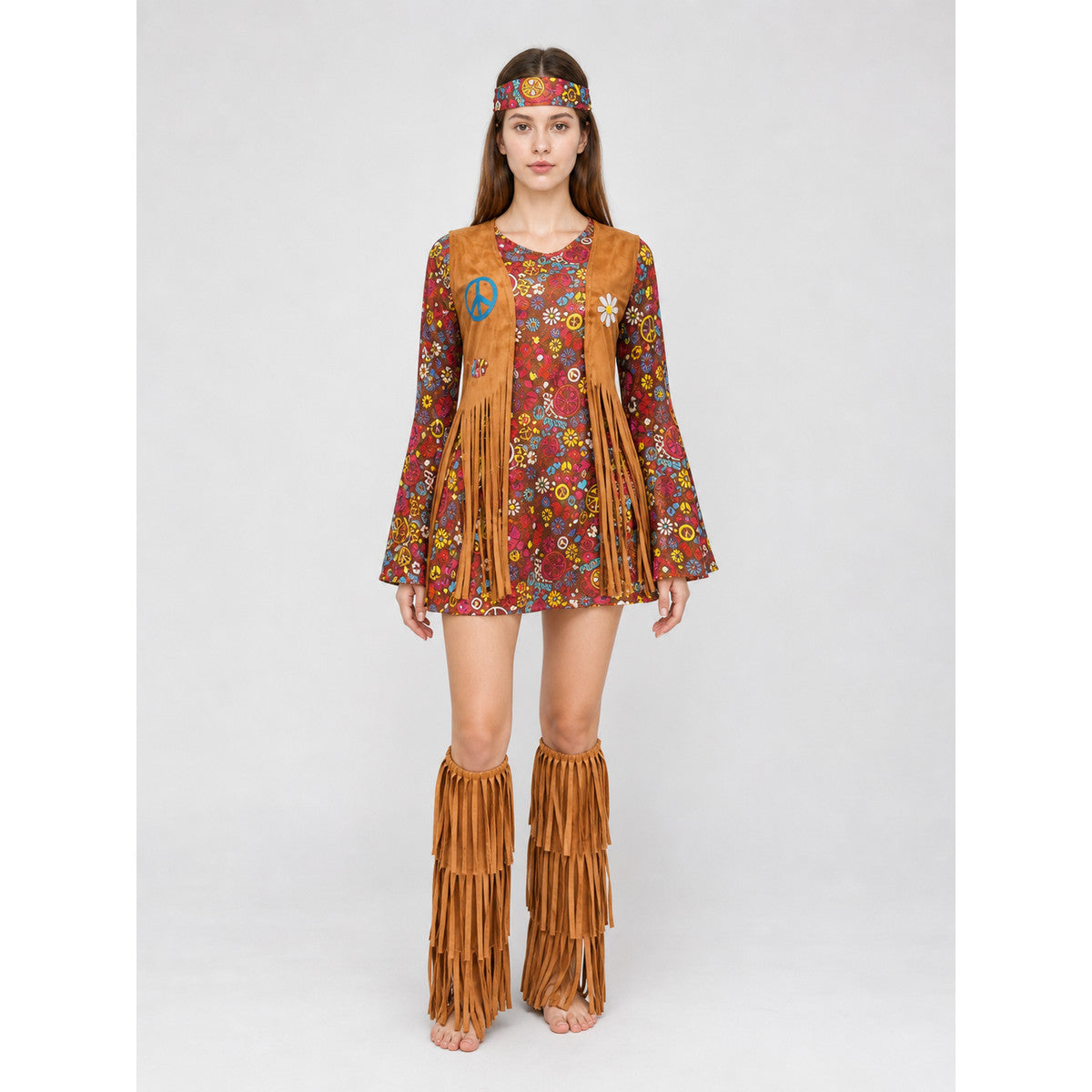 Hippie-Style Carnival Costume with Fringe
