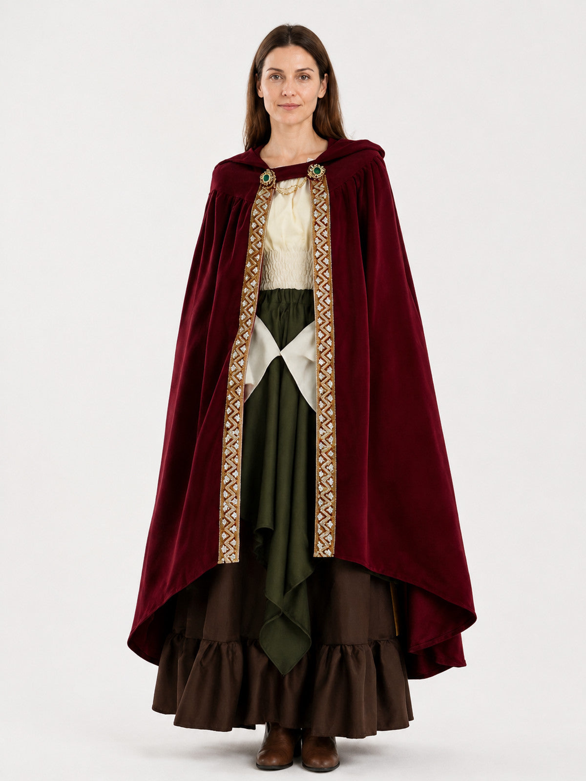 Medieval Hooded Cape for the Stage main product view