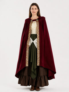 Medieval Hooded Cape for the Stage