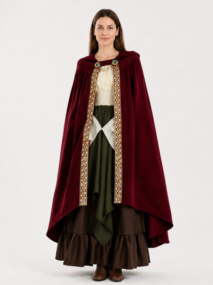 Medieval Hooded Cape for the Stage main product view