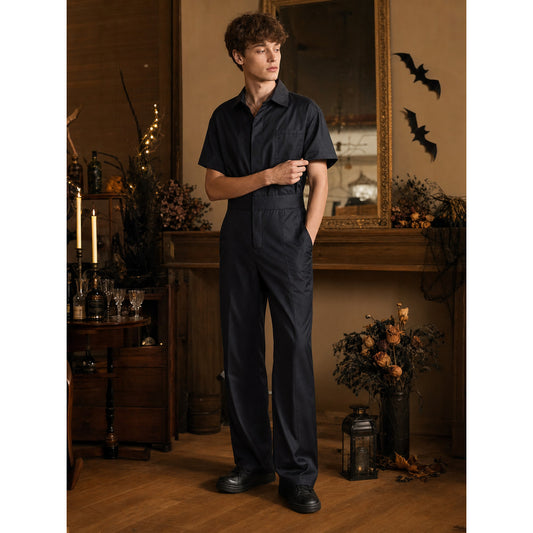 Practical children's short-sleeve jumpsuit