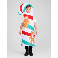 Carnival Candy Cane Jumpsuit with Hood
