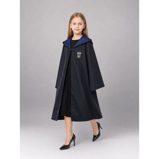 Black Hooded Carnival Cloak for Cosplay