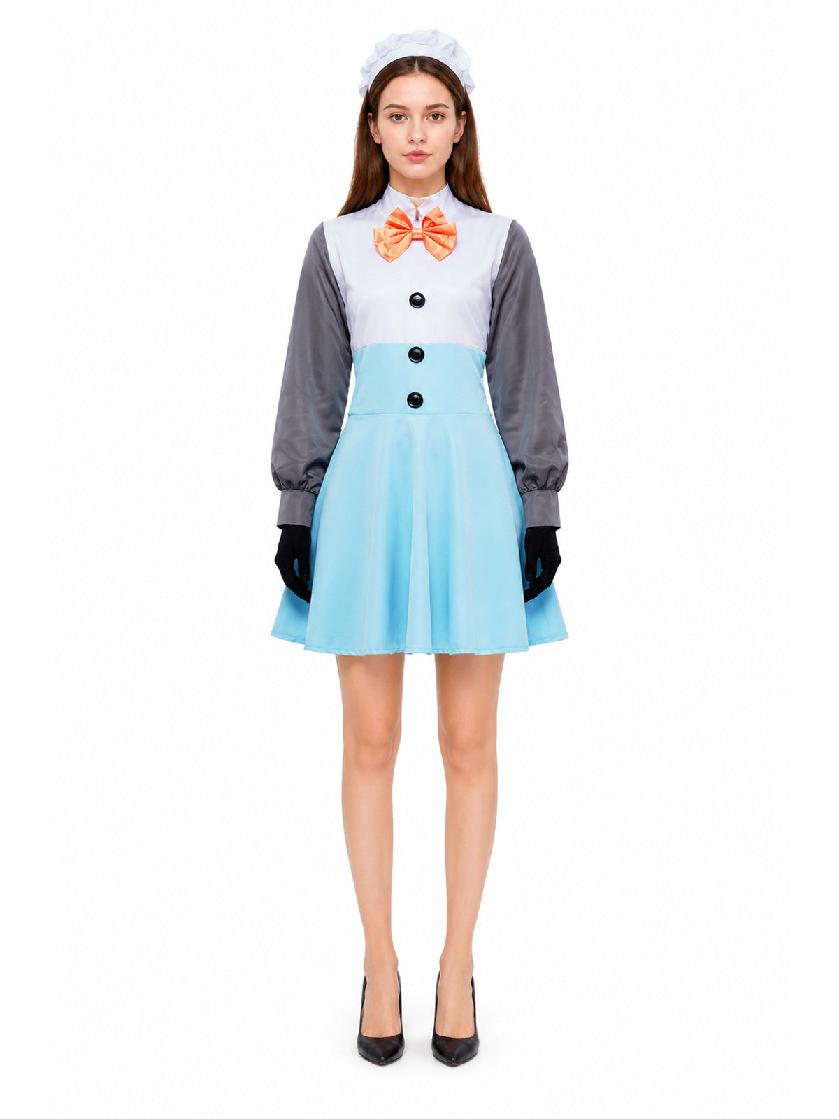 Snow Character Cosplay Dress with Collar main product view