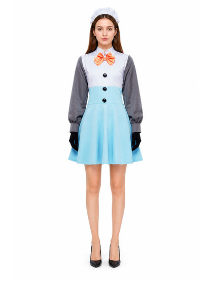 Snow Character Cosplay Dress with Collar main product view