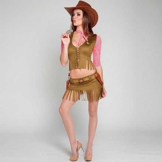 Western-Style Fringe Stage Costume