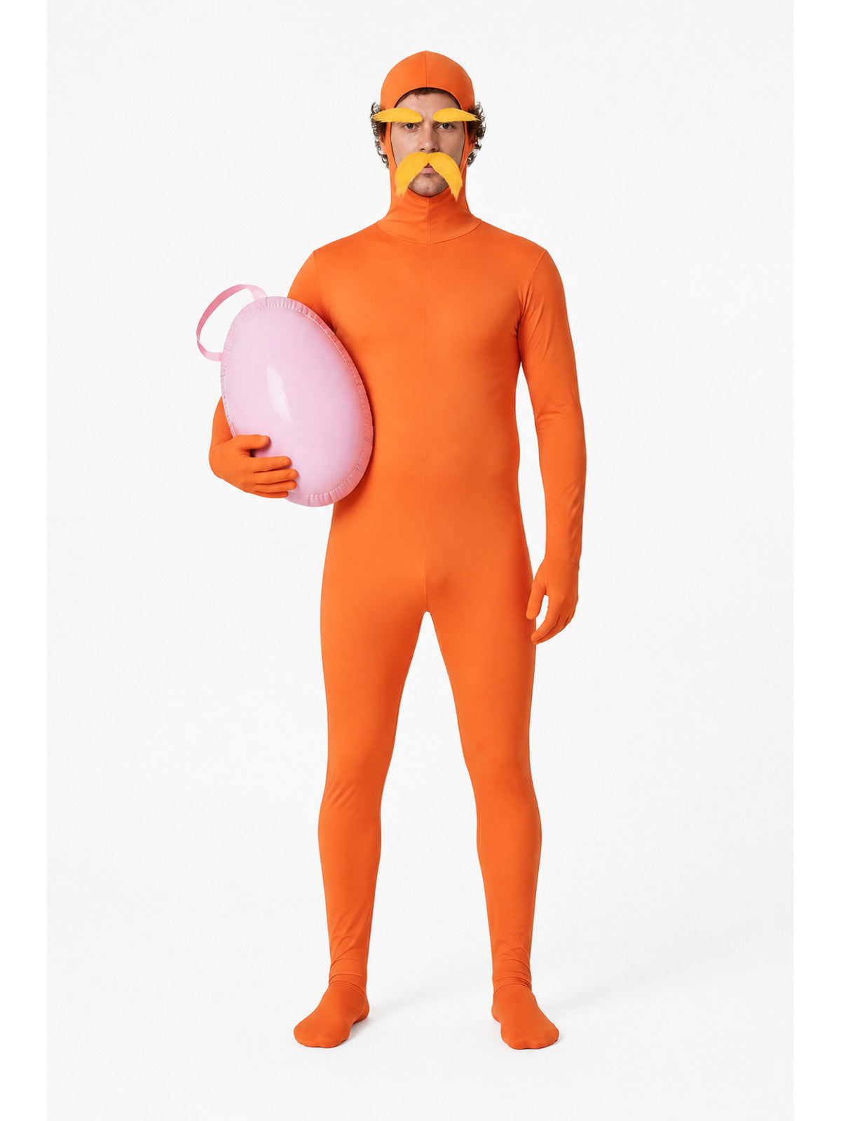 Orange hooded jumpsuit costume for Halloween main product view