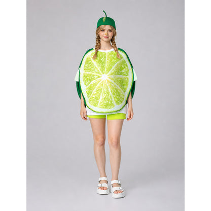 Lime Slice Costume with Hat for Parties