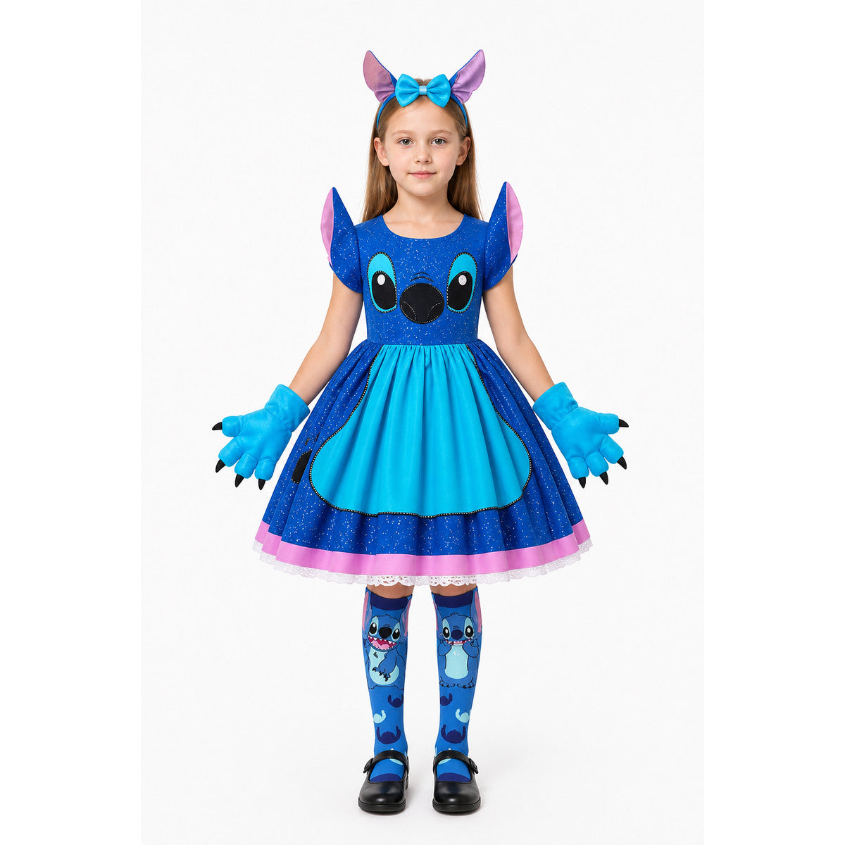 Stitch Halloween Costume Dress with Ears main product view