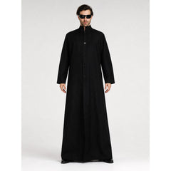 Zombie Costume — Long Black Robe with Sunglasses