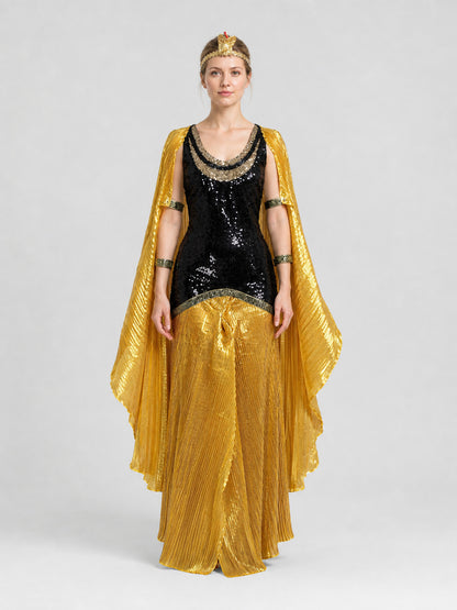 Cleopatra Costume in an Ancient Egyptian Style on-model view