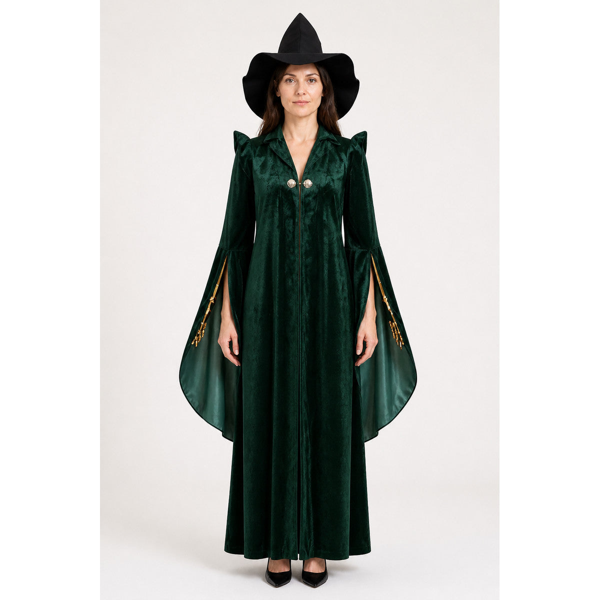 Wizard Costume with Robe and Hat for Halloween main product view