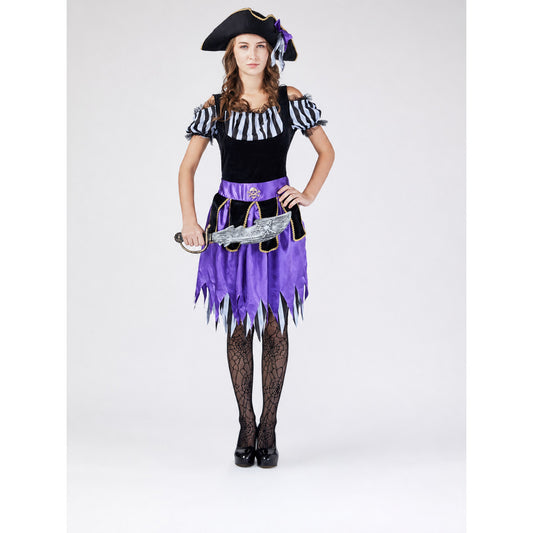 Pirate Carnival Costume with Dress and Hat