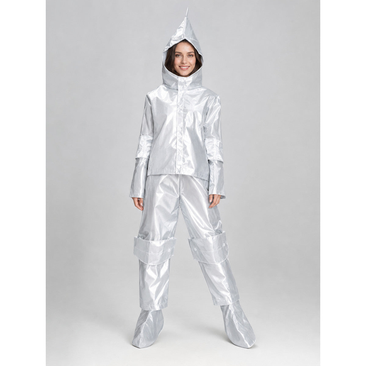 Iron Woodcutter Costume with Hood for Role-Playing