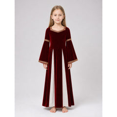 Medieval-Style Costume Dress with Sleeves