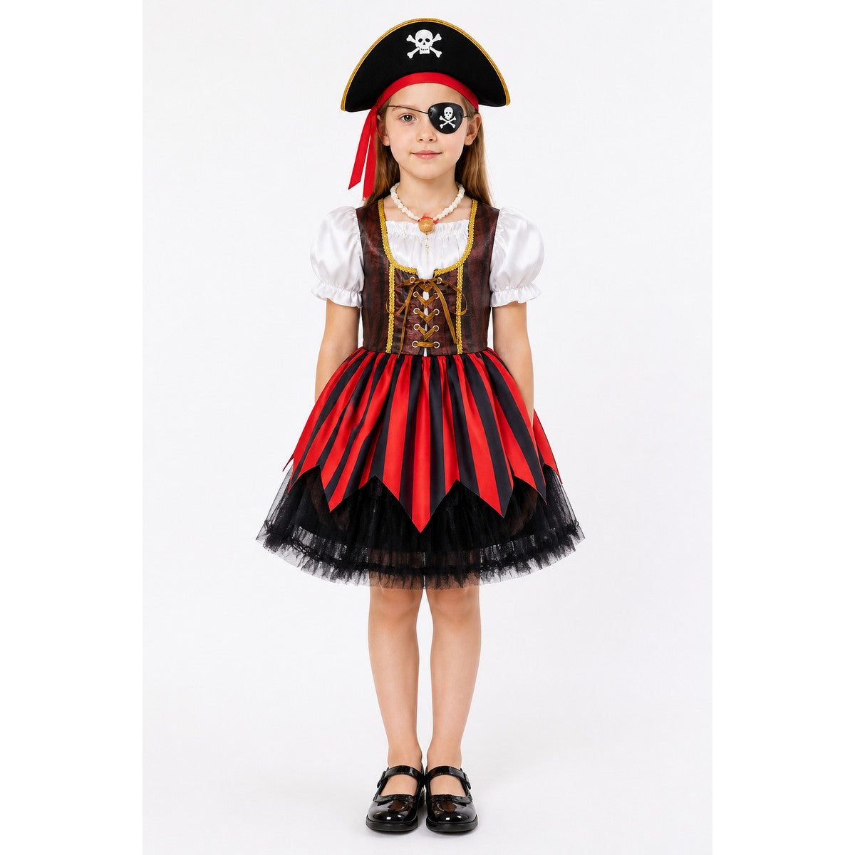 Pirate Costume with Dress and Halloween Accessories main product view