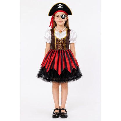 Pirate Costume with Dress and Halloween Accessories main product view