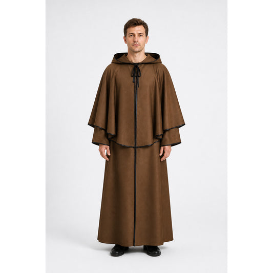 Brown Wizard's Hooded Cloak main product view