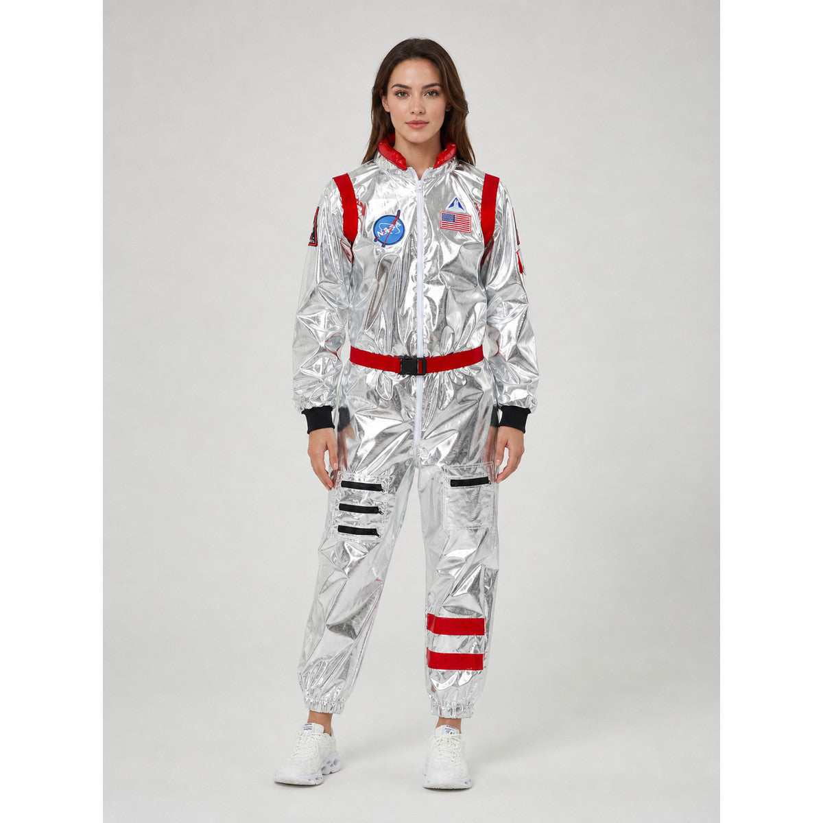 Silver Astronaut Spacesuit Costume for Cosplay