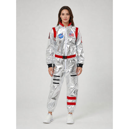 Silver Astronaut Spacesuit Costume for Cosplay