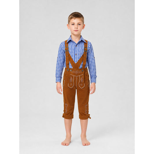Costume Set with Suspenders, Shirt, and Pants