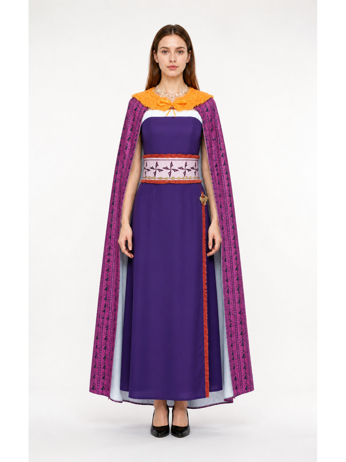 Stage Costume Set with Dress and Cape