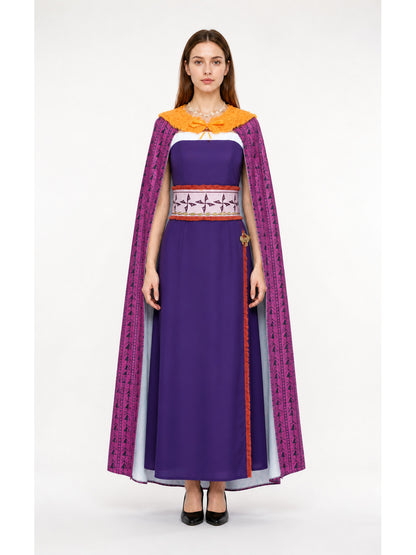 Stage Costume Set with Dress and Cape