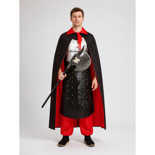 Carnival Costume with Horse Mask, Cape, and Horns main product view
