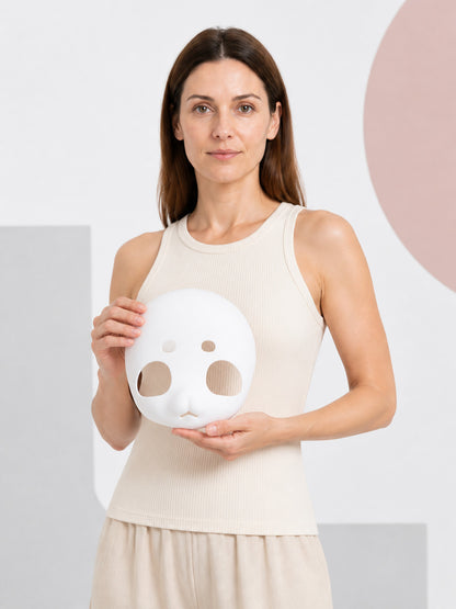 White Carnival Mask for Halloween and Cosplay