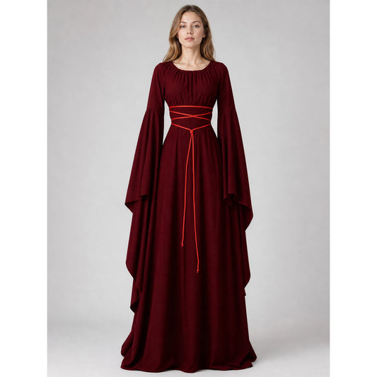 Medieval-Style Lace-Up Dress