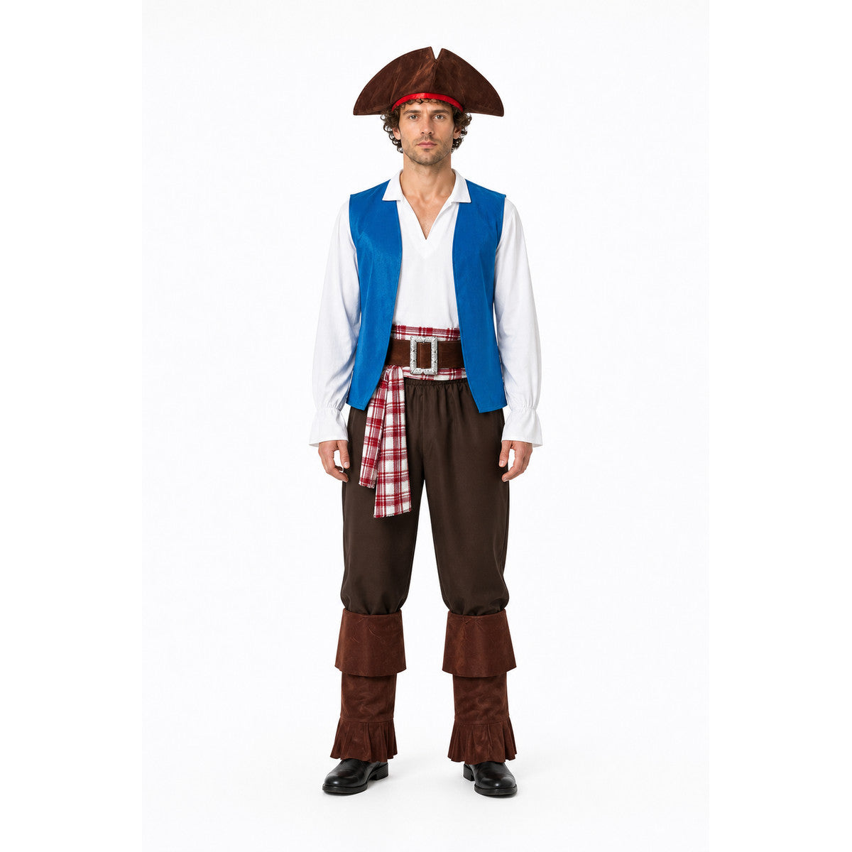 Pirate Costume with Vest, Shirt, and Accessories main product view