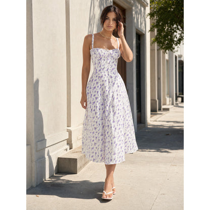 Women's floral sundress with thin straps